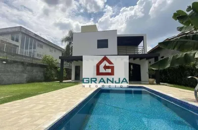 Casa com 4 dormitórios, 360 m² - venda por r$ 3.200.000,00 ou aluguel por r$ 14.900,00/mês - granja viana - cotia/sp