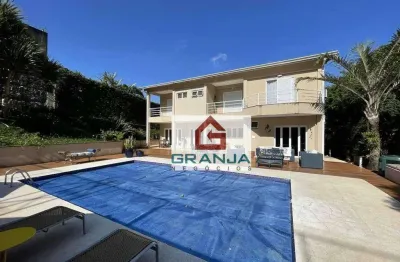 Casa com 5 dormitórios à venda, 610 m² por r$ 4.600.000,00 - granja viana - cotia/sp