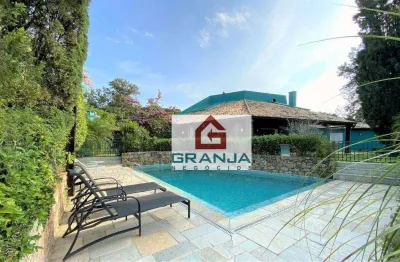 Casa com 4 dormitórios à venda, 751 m² por r$ 4.000.000,00 - granja viana - cotia/sp