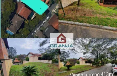 Terreno à venda, 413 m² por r$ 550.000,00 - granja viana - cotia/sp