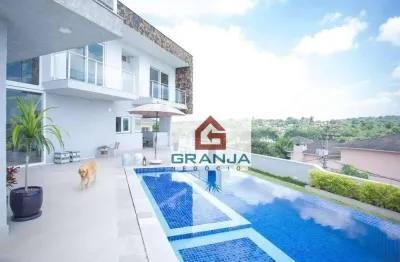 Casa com 4 dormitórios à venda, 632 m² por r$ 4.600.000,00 - granja viana - cotia/sp