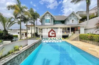 Casa com 4 dormitórios à venda, 632 m² por r$ 2.790.000,00 - granja viana - cotia/sp