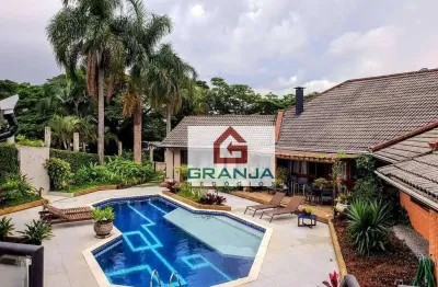 Casa com 5 dormitórios, 850 m² - venda por r$ 3.800.000,00 ou aluguel por r$ 16.000,00/mês - granja viana - carapicuíba/sp