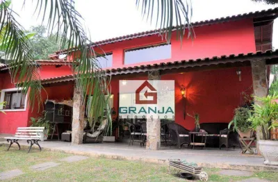 Casa e loft anexo em meio a muita natureza com 4 dormitórios à venda, 2729 m² por r$ 2.900.000 - granja viana - itapevi/sp