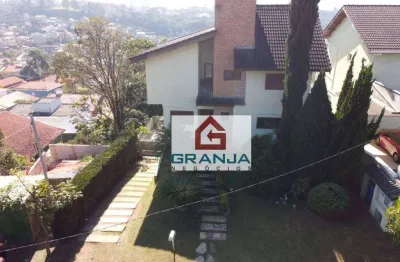 Oportunidade! casa charmosa em condomínio fechado com 3 dormitórios à venda, 350 m² por r$ 1.700.000 - granja viana – nova higienopolis - jandira/sp