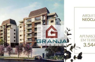 Lançamento alto padrão, cond. monet na granja viana - cobertura duplex, 154,28 m² - 2 vagas por r$1.311.000,00