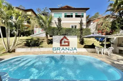 Casa com 5 dormitórios à venda, 400 m² por r$ 2.580.000,00 - granja viana - jandira/sp