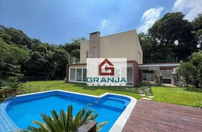 Casa com 4 dormitórios, 493 m² - venda por r$ 2.690.000,00 ou aluguel por r$ 20.000,00/mês - granja viana - carapicuíba/sp