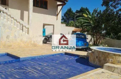 Belíssima casa com 3 dormitórios e piscina à venda, 220 m² por r$ 950.000 - chácara recanto verde - cotia/sp