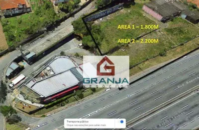 Terreno em área estratégica no km23 da raposo tavares, 1800 m² - venda por r$ 6.300.000 ou aluguel por r$ 30.000/mês - granja viana - cotia/sp
