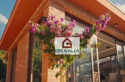 Espetacular casa alto padrão com 3 suítes com closet  e varanda à venda, 400 m² por r$ 2.700.000 - no coração da granja viana -palos verdes - cotia/sp