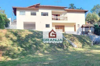 Confortável casa com 4 suítes à venda, 465 m² por r$ 0 - palos verdes - cotia/sp