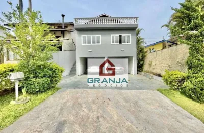 Aconchegante imóvel com 4 dormitórios (2 suítes), quiosque com churrasqueira à venda, 350 m² por r$ 1.200.000 - chácara ondas verdes - cotia/sp