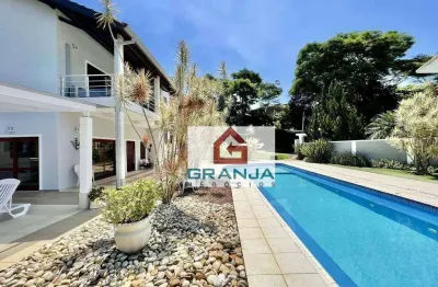 Maravilhoso imóvel com 5 suítes + loft à venda, 618 m² por r$ 3.500.000 - jardim ipês - cotia/sp