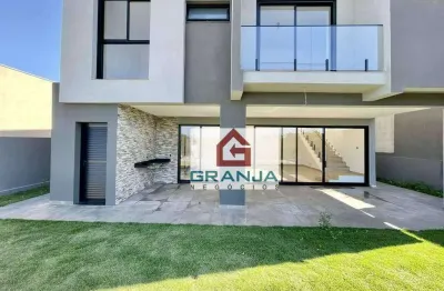 Incrível casa nova com 3 suítes, varanda gourmet, piscina, hidro à venda, 230 m² por r$ 1.800.000 - lago do sol - cotia/sp