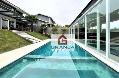 Casa com 4 dormitórios à venda, 463 m² por r$ 5.379.000,00 - granja viana - embu das artes/sp