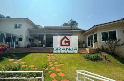 Imóvel luxuoso de alto padrão com 8 suítes, apto de funcionários, piscina, sauna, hidro, home office! à venda, 849 m² por r$ 8.900.000 - atibaia/sp