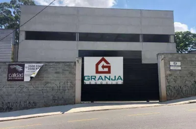 Galpão com localização estratégica, 640 m² - venda por r$ 4.500.000 ou aluguel por r$ 20.600/mês - granja viana - cotia/sp