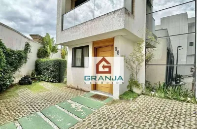 Maravilhoso imóvel com 4 dorms/2sts, master com closet, climatizada, gourmet! à venda, 180 m² por r$ 1.380.000 - parque rincão - cotia/sp