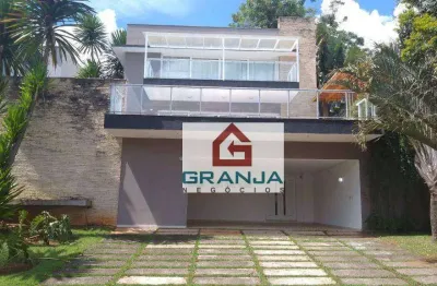 Incrível casa com 3 suítes, planejados, climatizada! à venda, 400 m² por r$ 2.390.000 - granja viana - carapicuíba/sp