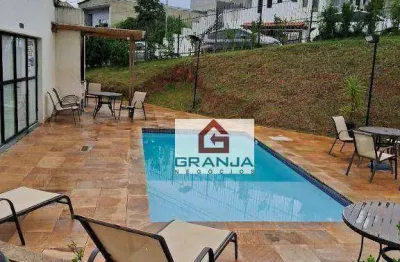 Apartamento nunca habitado, excelente localização ,com 2 dormitórios à venda, 50 m² baixou para r$ 190.000 - lageado - cotia/sp