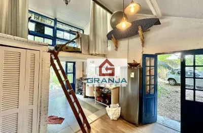 Excelente lote com construção de loft inclusa! à venda por r$ 770.000 - granja viana - cotia/sp