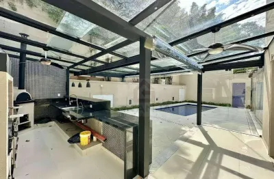 Casa neoclássica sofisticada – totalmente reformada! com 4 suítes, living integrado, lazer! à venda, 468 m² por r$ 3.500.000 - são paulo ii - cotia/sp