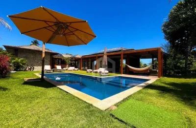 Casa de luxo à venda no enseada do castelo – praia do forte | 5 suítes | porteira fechada | piscina e espaço gourmet!