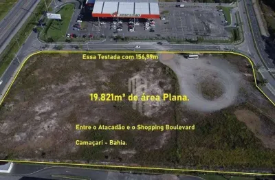 Camaçari - área com 19.821m² na melhor localização da cidade. ideal para os seus projetos. entrem em contato conosco e agendem uma visita.