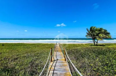 Alphaville guarajuba - lote frente mar, pé na areia, oportunidade. pronto para construir.