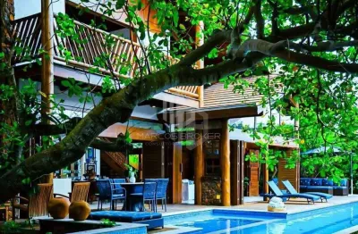 Casa a venda no piscinas naturais (jacarandás) em praia do forte, litoral norte da bahia. condomínio com acesso à praia,