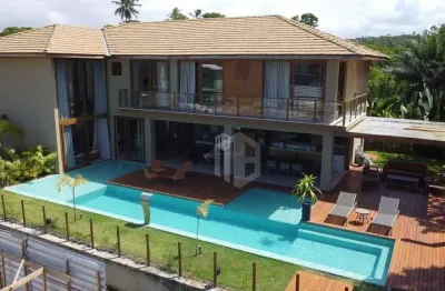 Casa a venda em praia do forte, litoral norte da bahia - condomínio praia bella, acesso direto à praia, 7 suítes de alto padrão perto de tudo.
