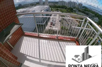 River side  com 3 dormitórios para alugar, 88 m²- ponta negra - manaus/am