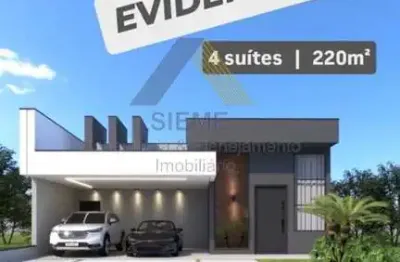 Casa em condomínio para venda em indaiatuba, evidências residencial indaiatuba, 4 dormitórios, 4 suítes, 6 banheiros, 5 vagas