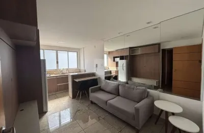 Apartamento mobiliado para locação no funcionários: 1 quarto, 1 suíte, 1 vaga de garagem - belo horizonte-mg