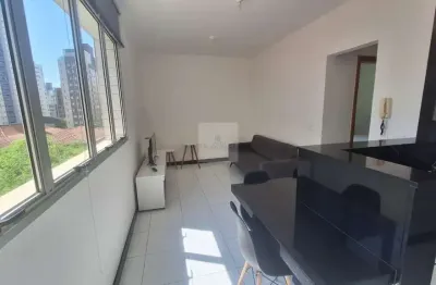 Apartamento para locação em lourdes, bh-mg: 1 quarto, 1 sala, 1 banheiro, 1 vaga de garagem, 45m² de área.