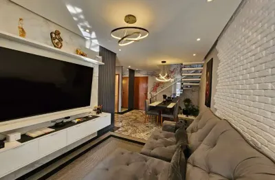 Cobertura para venda em rudge ramos com 2 quartos, sendo 2 suítes, 203m²