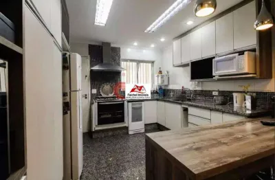 Lindo sobrado com 220 m², 3 dormitórios sendo 3 suítes com móveis planejados, 5 vagas por 1.700.000,00 - anália franco/sp