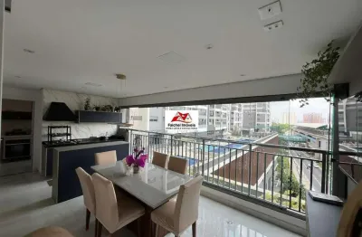 Apto mobiliado de 121m² com 3 suites, 2 vagas, varanda gourmet, alto padrão, lazer completo por 1.300.000,00 (porteira fechada) - v. independência/sp