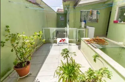 Sobrado de 217m² com 4 dormitórios sendo 3 suites, escritório, quintal e 2 vagas, com armários, ar-condicionado - v. bertioga/sp