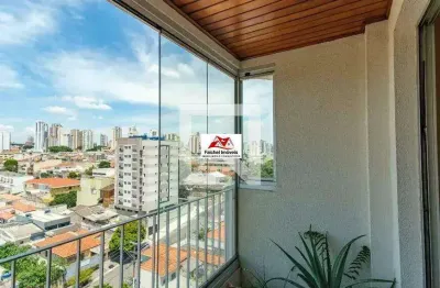 Apartamento de 63m² com 3 dorm., 1 vaga e varanda envidraçada chácara santo antônio (zona leste)/sp por 430.000,00