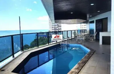 Luxuoso apartamento para aluguel no guarujá - jardim astúrias, 4 suítes, 3 vagas, vista mar pacote. 20.000,00/mês ou temporada