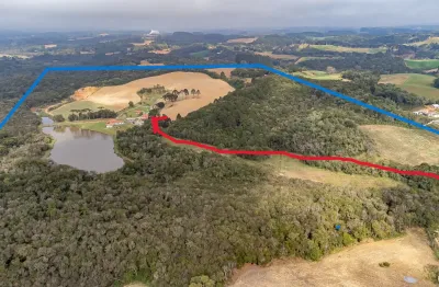 Belíssimo sítio com lago 18.000 m² entre são josé pinhais/pr (colônia marcelino) e fazenda rio grande (metade do preço)
