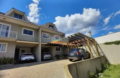 Casa em condomínio fechado com 3 quartos à venda na rua irene túlio, 316, santa felicidade, curitiba, 179 m2 por r$ 650.000