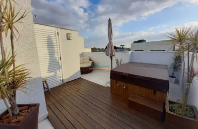 Casa em condomínio fechado com 3 quartos à venda na rua joão obrzut, 474, são braz, curitiba, 165 m2 por r$ 1.100.000