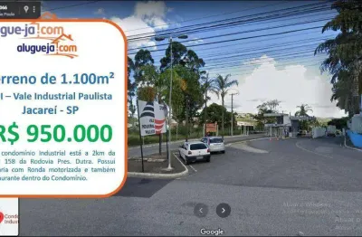 Terreno à venda, 1100 m² por r$ 950.000,00 - jardim califórnia - jacareí/sp