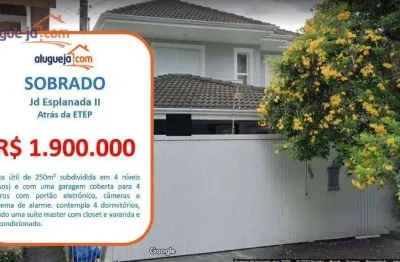 Sobrado com 4 quartos à venda em jardim esplanada ii com 250m²