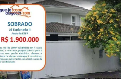 Sobrado com 4 dormitórios à venda, 250 m² por r$ 1.900.000,00 - jardim esplanada ii - são josé dos campos/sp