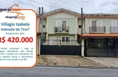 Village com 2 quartos à venda, 71 m² - residencial bosque dos ipês - são josé dos campos/sp