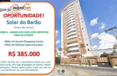 Apartamento com 2 dormitórios à venda, 64 m² por r$ 385.000,00 - centro - jacareí/sp